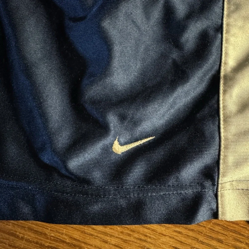 Nike Basketball Shorts Navy Blue Size XXL White Stripe‎ VTG